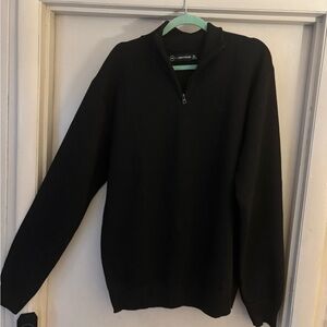 Izod Men's Black Zip-Up Sweater